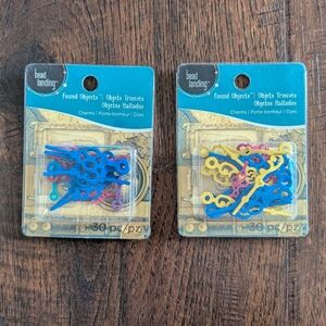 Bead Landing Found Objects Charms 2 packs 60 pieces
